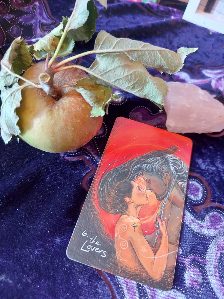love readings the Lovers from Light Seers tarot deck